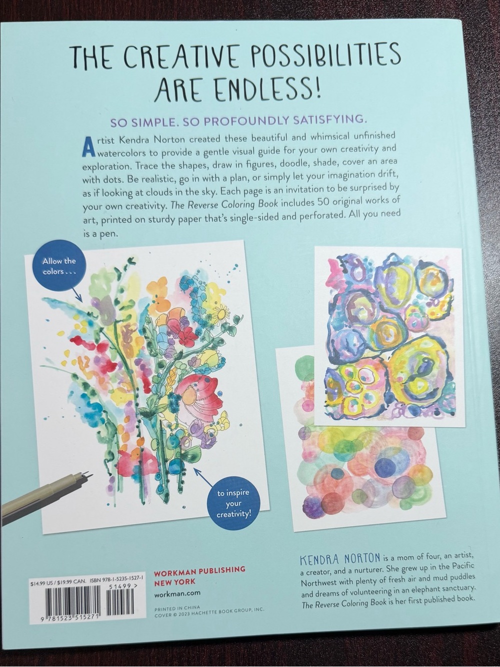 Kendra Norton Reverse Coloring Book - Multicolor - Picture 2 of 6